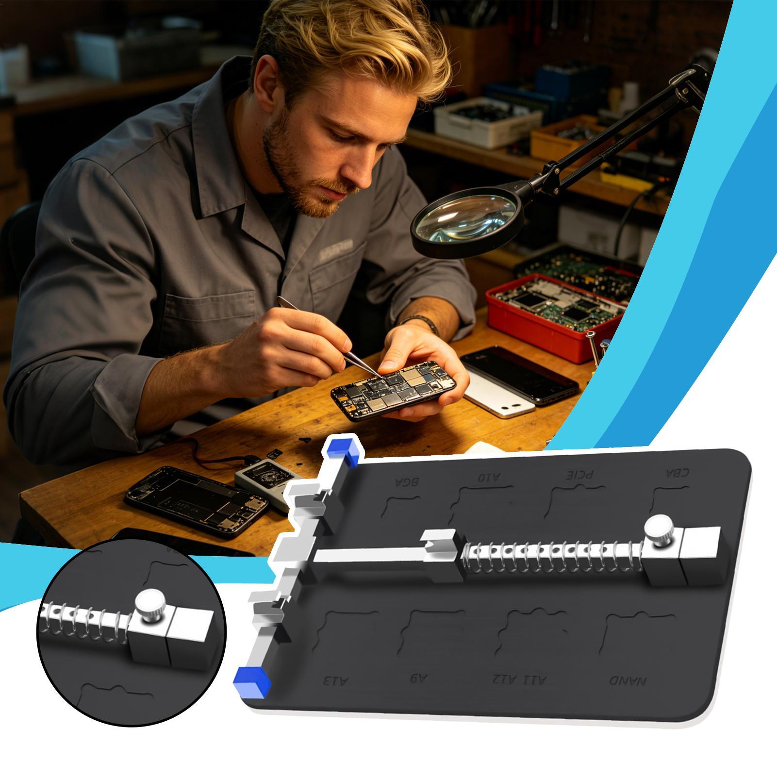 حامل لوحة PCB قابل للتعديل، مش - مراجعة Electronics Repair For Beginners وسعره